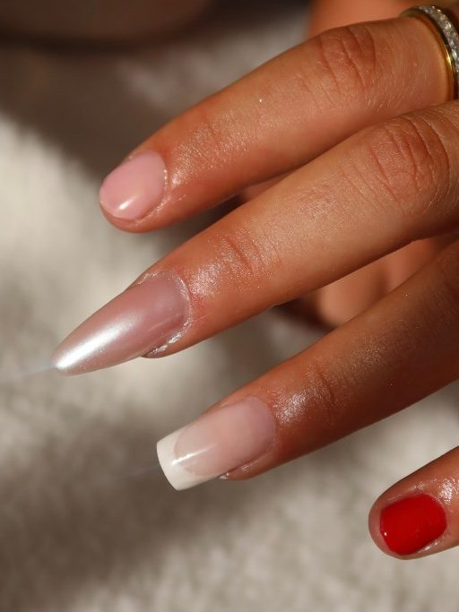 Fertige Modellage am Modell, gearbeitet am zweiten Schulungstag
